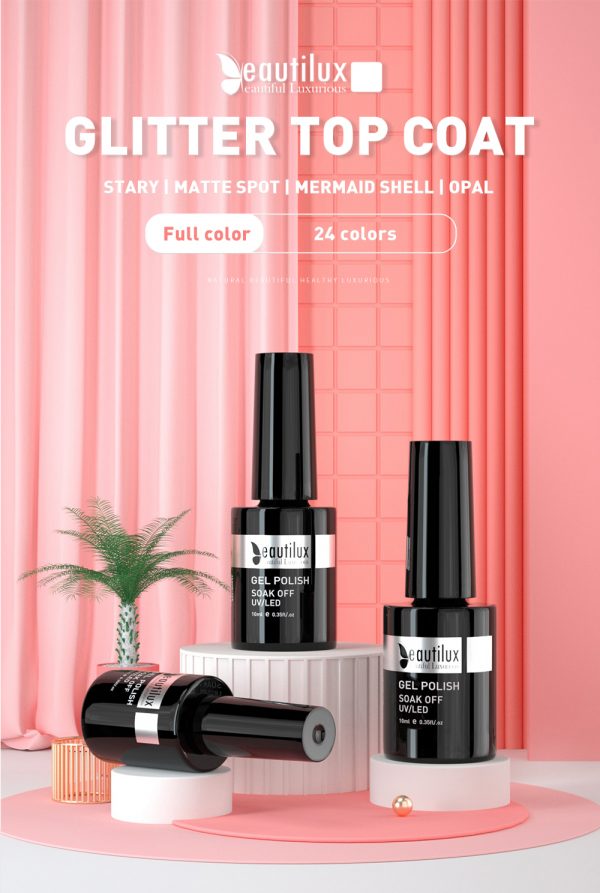 GLITTER TOP COAT